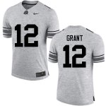 NCAA Ohio State Buckeyes Men's #12 Doran Grant Gray Nike Football College Jersey HLF5445MW